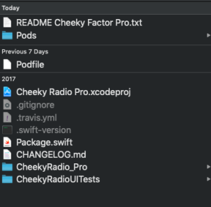 Verify that the Cocoapods have been installed.png